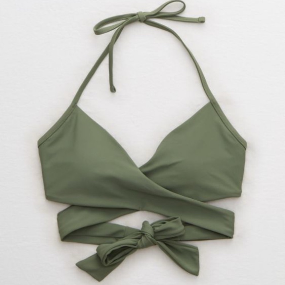Aerie Wrap Halter Bikini Top